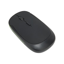 Vkemall Siyah 2.4ghz Kablosuz Fare, 3 Seviye Dpı Ayarlı, Ultra İnce Tasarım, Taşınabilir, Windows/os X Uyumlu Pil İle Gönderilmez
