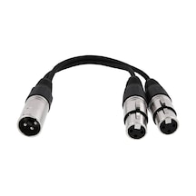 XLR Y Kablo ( 1 Erkek-2 Dişi)