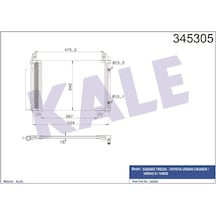 Kale Klıma Radyatoru- Toyota Urban-cruıser 13/14 1.33 Klr-345305