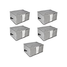 Adet Boy Pencereli Hurç Seti 64x46x34 Büyük Boy Yorgan Hurcu Battaniye Yastık Altı Dolap Üstü Çeyiz Bohçası D Çok Renkli