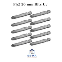 Ph2 50mm Bist Uç 20 Adet Kaliteli Mıknatıslı 1. Sınıf Profosyonel Yıldız Başlı Matkap Ucu