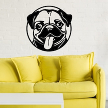 Köpek Metal Tablo - Pug Duvar Dekorasyon