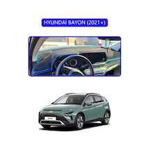 Hyundai Bayon 2021+torpido Koruma Halısı Mavi Kenar