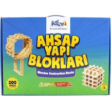 Ahşap Yapı Blokları 200 Parça