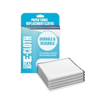 Wash & Wipe Dish Cloth Mikrofiber Temizleme Bezi, Mavi, 4'lü Paket Belirtilmemiş