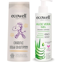 Ecowell Organik Bebek Şampuanı 300 ML + Organik Aloevera Jel 200 ML
