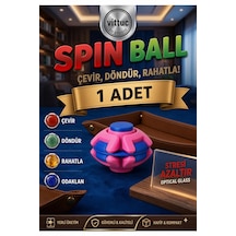 Spinner Ball - Bastıkça Dönen Rulmanlı Viral Stres Top Büyük Boy 1 Adet