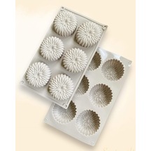 Mum Kalıbı, Sabun Kalıbı, Kek & Pasta Kalıbı Silikon Kalıp 7cm Kırmızı