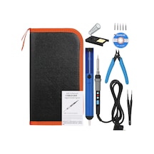 Yifomall 90w Dijital Lcd Kaynak Demiri Seti - Programlanabilir Sıcaklık Ayarı, Otomatik Uyku Modu, Büyük Destek Ve Tam Zımba Takımı Eu Standartı