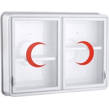 Cam 2 Kapaklı Ecza Dolabı 35x49x10 Cm 5399