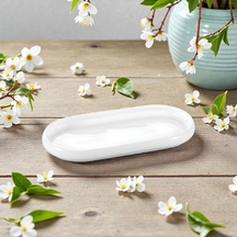 Mien Mie Por25073 Sunumluk Porselen Oval Büyük Beyaz