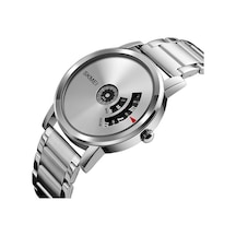 Novahub Skmeı 1260 Moda Yaratıcı Pointer 30m Paslanmaz Çelik Kordonlu Su Geçirmez Kuvars Bilek İzle Gümüş Çok Renkli Çok Renkli