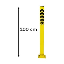 Otopark Bariyeri Kilitli Yatar Profil Park Bariyeri Otopark Direği 100 Cm