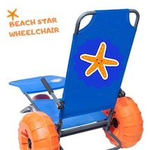 Engelli Plaj Sandalyesi Üç Tekerlekli