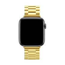 Newface Apple Watch 42mm Metal Baklalı Kordon - Gold Açık Mor