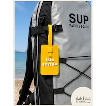 Dailyboo Creates Kişiye Özel İsimlik Bagaj Etiketi-paddle Board Sup Çanta & Valiz İsim Etiketi-kilitli Sistem Özel Tasarım Bagaj Tag Sarı