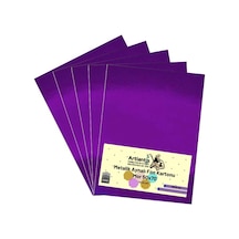 Mor 50x70 Metalik Aynalı Fon Kartonu 5 Adet 1 Paket Artlantis Aynalı Metalik Fon Kartonu