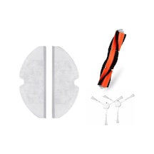 Srfn Ticaret Xiaomi Uyumlu Vacuum Mop 2 Stytj03zhm Seti: 2 Adet Fiber Mop Bezi 2 Adet Yan Fırça 1 Adet Ana Fırça