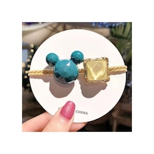 So-much Disney Taşlı Mickey Lastik Toka-8 Yeşil - 255478017 Yeşil - 255478017 Yeşil