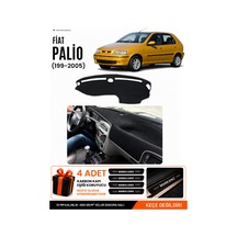 Fıat Palio 1999-2005 Uyumlu Torpido Koruma, Torpido Örtüsü, Torpido Kılıfı - Siyah Gri