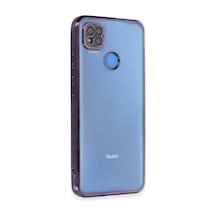 Xiaomi Redmi 9c Uyumlu Kılıf Lensli Silikon - Mor