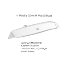 Metal İş Güvenlik Maket Bıçağı