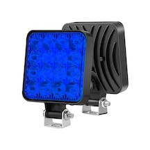 Powermaster Pm-25309 Suv - Off Road - Motosiklet Farı Sis Lambası Mavi Led 12 Volt 48 Watt