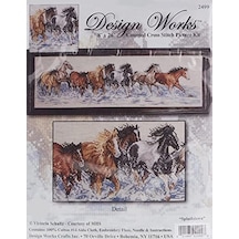 Design Works Çapraz Dikiş Kalıbı Resim, Atlar İçin