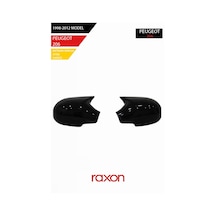 Peugeot 206 1998-2012 Batman & Yarasa Ayna Kapağı Parlak Piano Black Sport