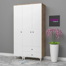 3 Kapılı Gardrop Mdf Beyaz