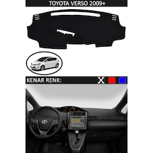 808 Group Toyota Verso 2009 + İçin Uygun Torpido Koruma Halısı Siyah Kenar Renk Siyah