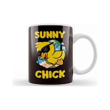 Sunny Chick Sun Sunset Sunbathing Beach Tan Island Traveler Kupa Bardak Porselen Karışık