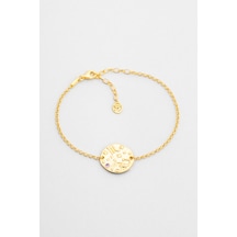 Akrep Burcu 18 Ayar Sarı Altın Kaplama 20 Cm Gümüş Bileklik Altın - Gümüş