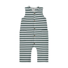 Civil Baby Çizgili 6-18 Ay Tulum - Yeşil Çam Yeşili
