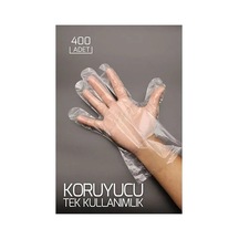 Zenvia 400 Adet Tek Kullanımlık Şeffaf Eldiven Znv2023 Renkli