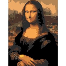 Mona Lisa Sayılarla Boyama Seti 50X65 Cm (Tuvale Gerili)