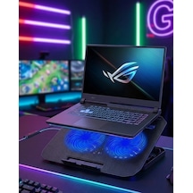 Znv Zenvia Mey İthalat Çift Fanlı Laptop Soğutucu Stand 17 İnç Uyumlu 8 Kademeli Ayarlı Usb Girişli Znv2025 Cm