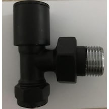 Radyatör Havlupan Vanası Siyah Mat 16x2 Pex