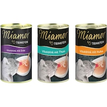 Miamor VD Tavuklu Ördekli ve Balıklı Konserve Kedi Çorbası 3 x 135 ML