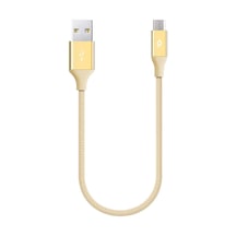 2DK25A ttec AlumiCable Mini 30cm Micro USB Şarj Kablosu Altın