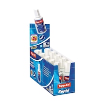 Tipp-ex Rapid Sıvı Düzeltici 20ml 10'lu Kutu, Tiner Veya Sıvı İnceltici Gerektirmez, Üçgen Kesitli Sünger Uç Genel
