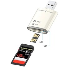 Alfais 6082 Usb 3.0 2 Port Hafıza Kartı Okuyucu Sd Sdxc Nm Çoklu Kart Dönüştürücü