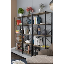 Morpanya Star Metal Kitaplık 5 Raflı Çok Amaçlı Dosya Kitap Rafı Ofis 001