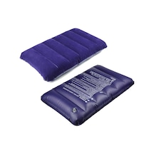 Kangvka Seyahat Kamp Yatak Yastığı - Pvc Floklu, Boyun Ve Bel Desteği, 46x30x9cm, 80g, Ofis Ve Doğa İçin Hızlı Şişirilebilir Yastık Mor