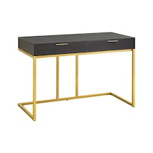 Wendy Gold Metal Siyah Çalışma Masası