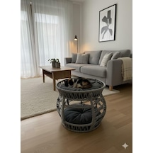 Reyo Pet Lüxperi Bombeli Kedi Ranzası 2 Katlı Kedi Yatağı Gri