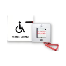 Kablosuz Engelli Tuvalet & Banyo İpli Çağrı Sistemi