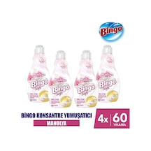 Bingo Soft Konsantre Çamaşır Yumuşatıcısı Manolya Bahçesi 4 x 1440 ML