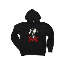 Mayhem Rotten Dead Siyah Fermuarlı Kapşonlu Sweatshirt Siyah