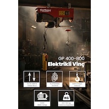 400-800 Kapasiteli Elektrikli Vinç - Gp400-800